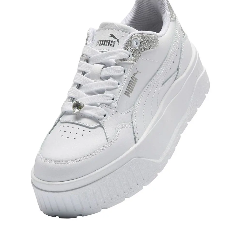 Puma shoes - PUMA Karmen Ii Idol Shine Bright Lace Up  Youth - 39916701 - White 4