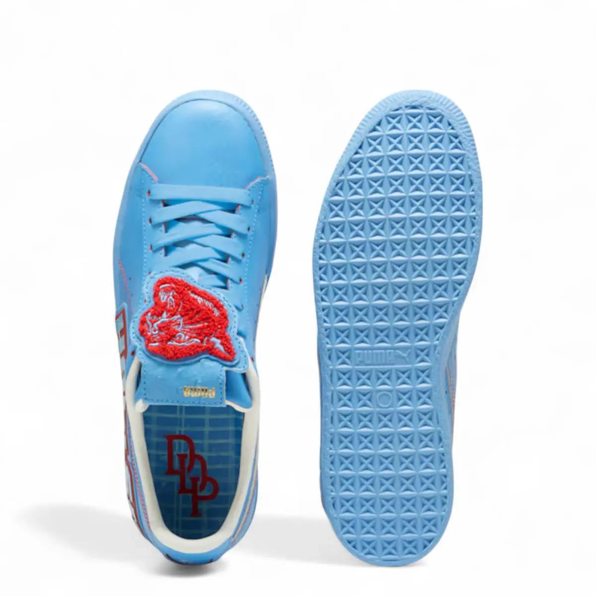 Puma shoes - Puma Clyde Dapper Dan - Clyde Dapper Dan - 394491 03 - Regal Blue/Burnt Red 10