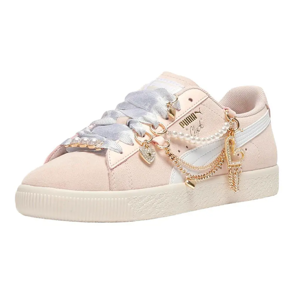 Puma shoes - PUMA Clyde Charm Lace Up - 40591201 - Pink 0