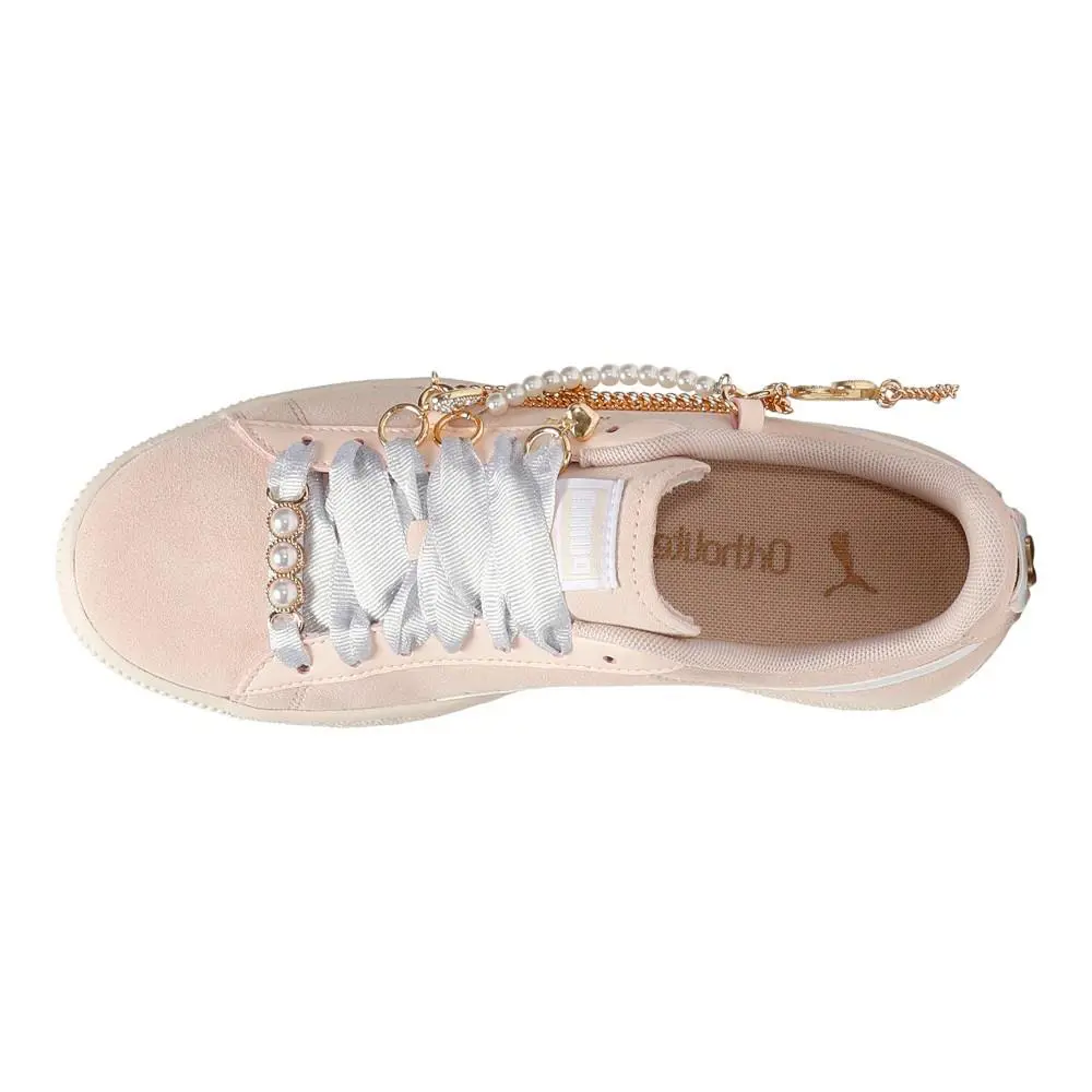 Puma shoes - PUMA Clyde Charm Lace Up - 40591201 - Pink 10