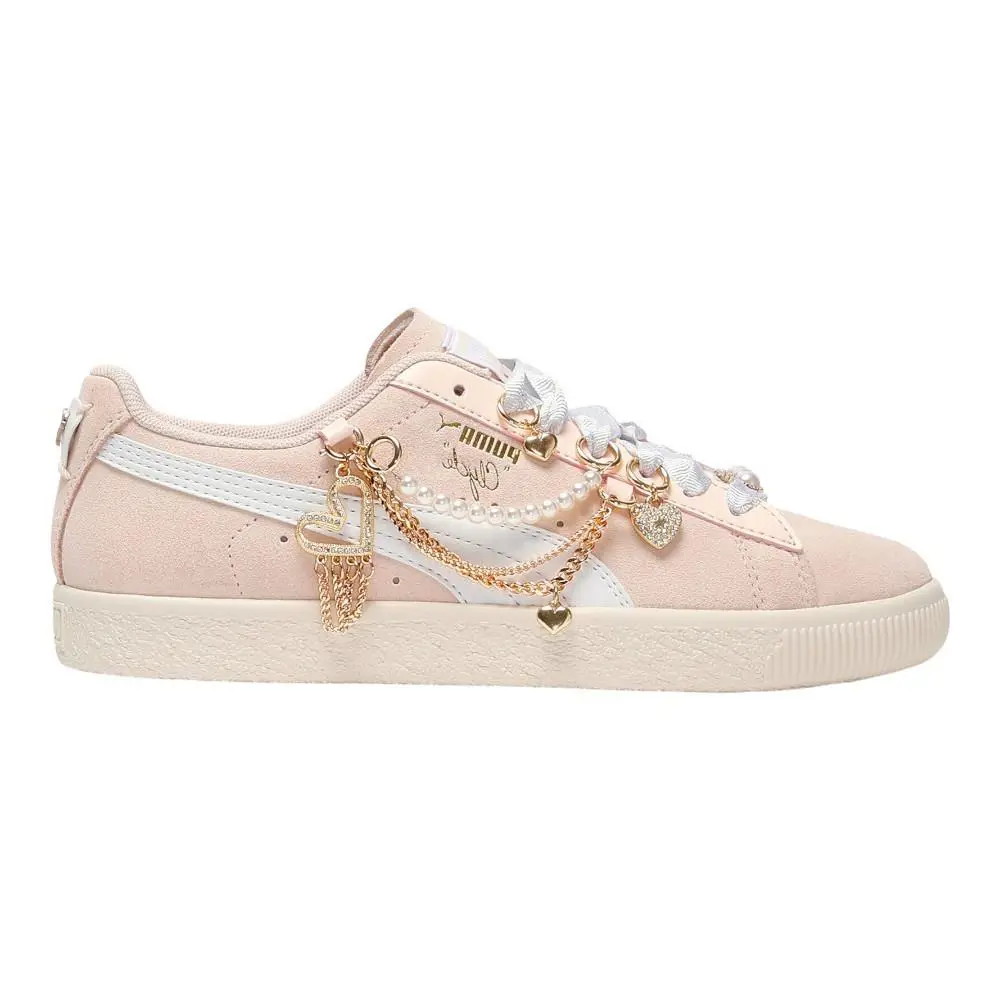 Puma shoes - PUMA Clyde Charm Lace Up - 40591201 - Pink 7