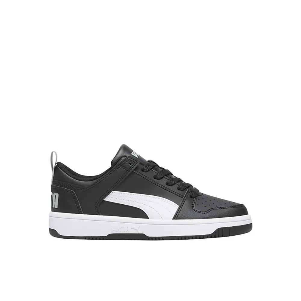 Puma Rebound Layup Lo Lace Up Youth Boys Black Sneakers Casual Shoes 37049002