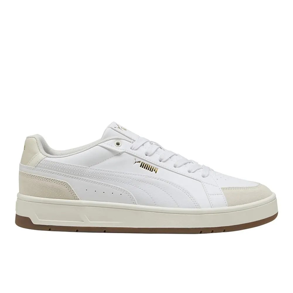 Puma Court Classico Sport Lace Up Mens White Sneakers Casual Shoes 40073106