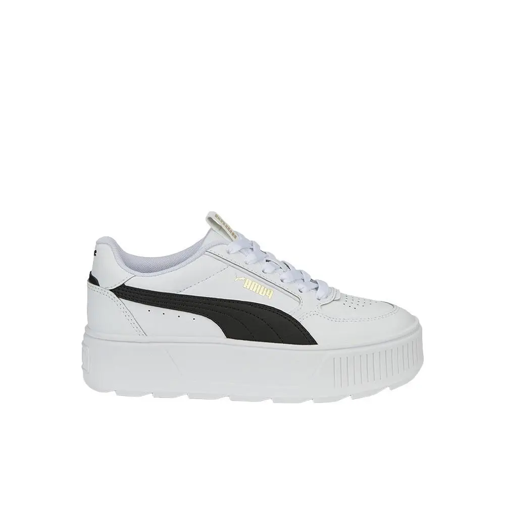 Puma Karmen Rebelle Platform Lace Up Youth Girls White Sneakers Casual Shoes 38