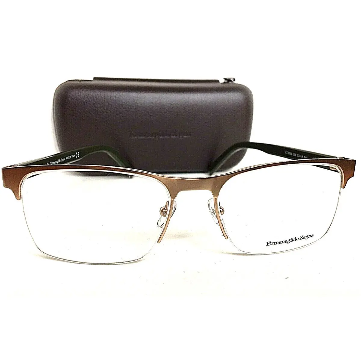 Ermenegildo Zegna EZ 5023 029 57mm Semi-rimless Men`s Eyeglasses Frame