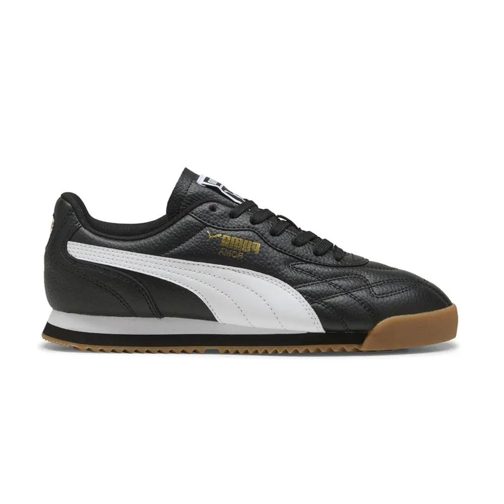 Puma Roma Anniversario Lace Up Mens Black Sneakers Casual Shoes 39772002