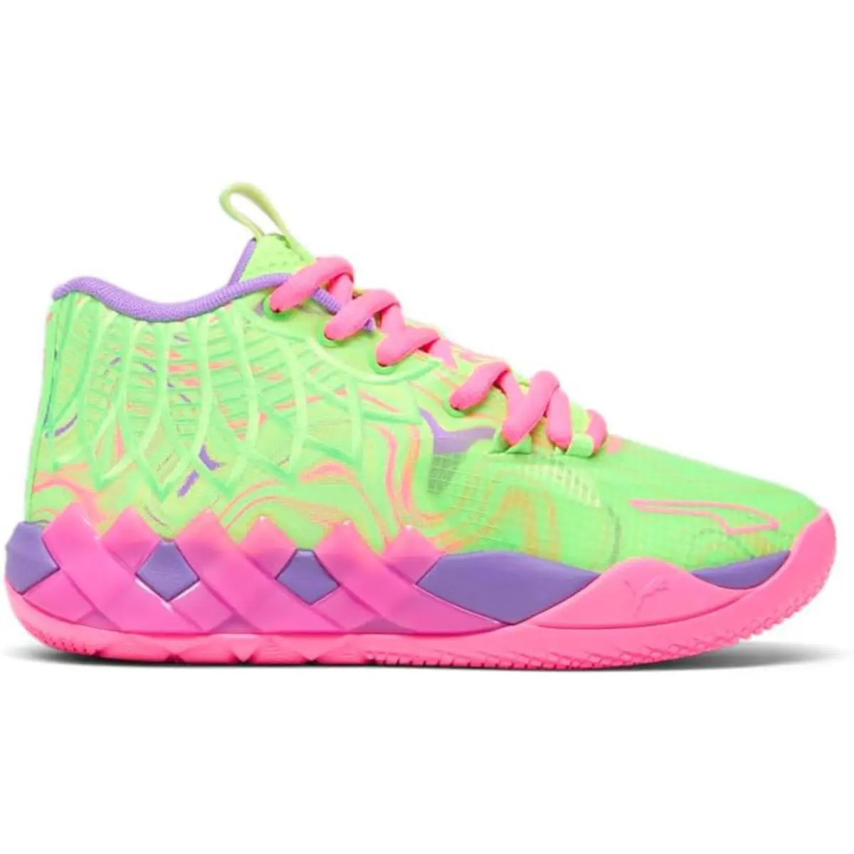 Puma MB.01 Inverse Toxic 310438-01 Kids 6.5M Multicolor Basketball Shoes RHS3771 - Multicolor