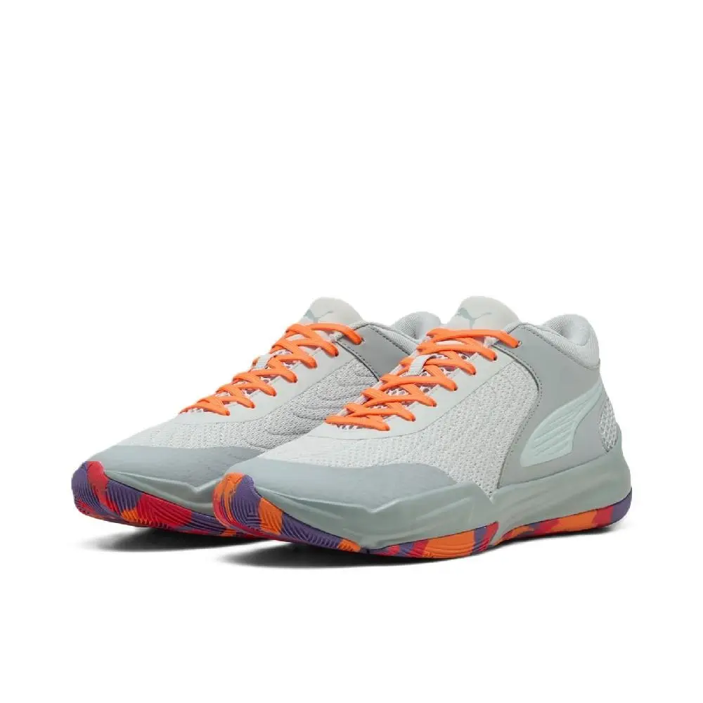 Puma shoes - 312316 01 - 312316 01 - Cool Mid Gray-Team Violet 6