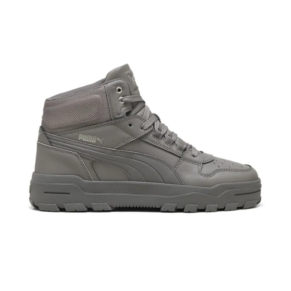 Puma Rebound Abrupt Mid High Top Mens Grey Sneakers Casual Shoes 39746802