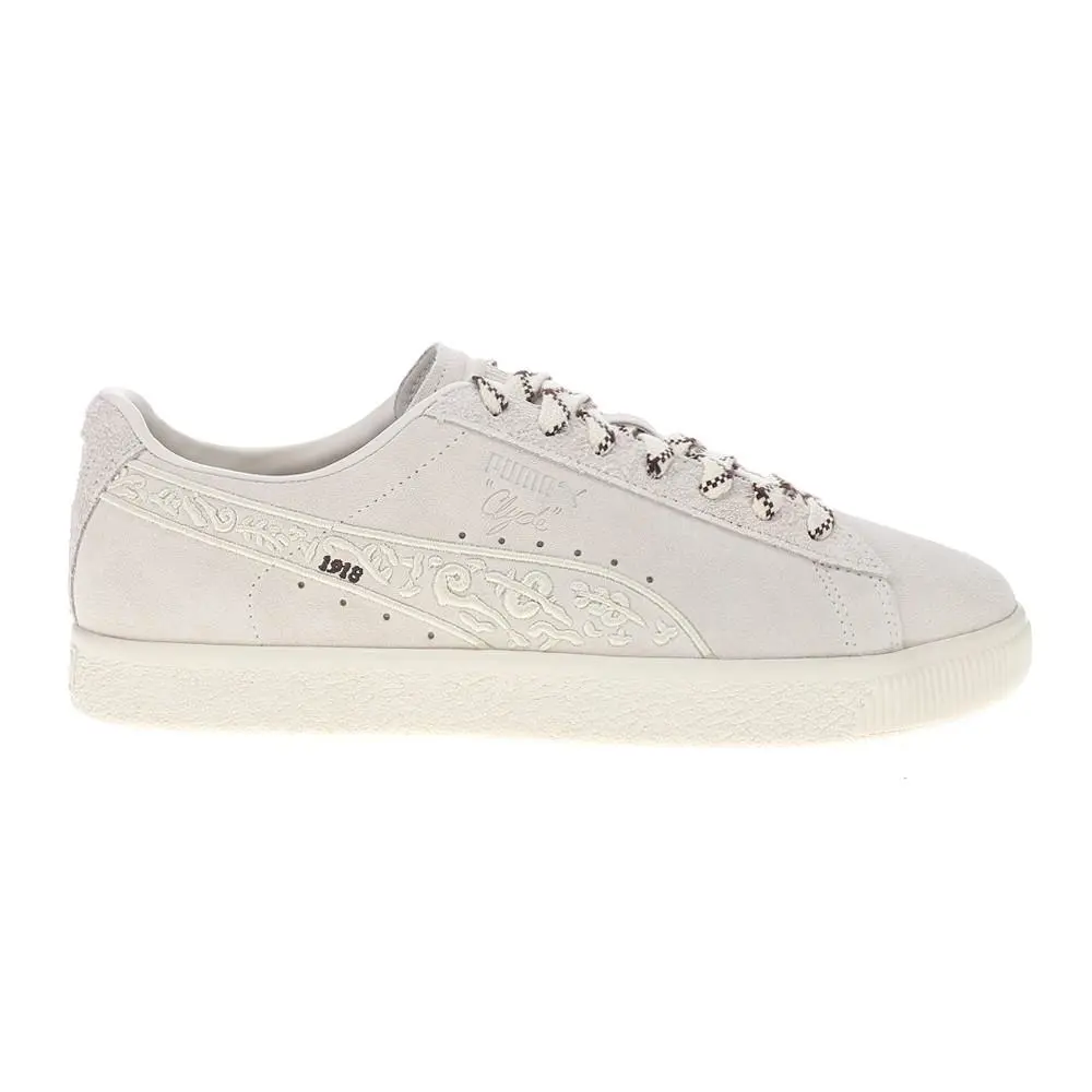 Puma Wal Neo Renaissance Clyde Lace Up Mens White Sneakers Casual Shoes 3996410 - White