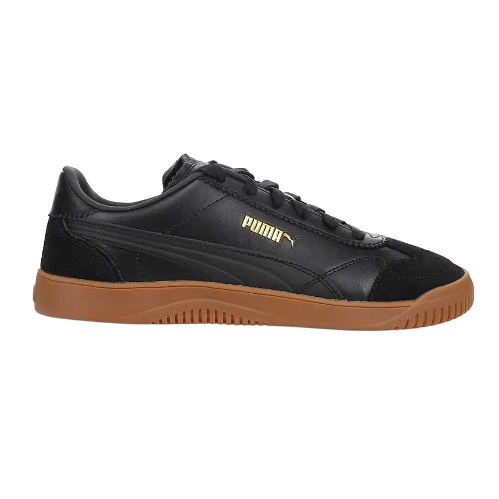 Puma Club 5V5 Lux Lace Up Womens Black Sneakers Casual Shoes 40100702 - Black