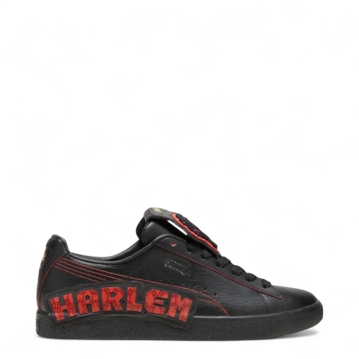 Puma Men`s x Dapper Dan Clyde `post Game Runway` Sneakers 394491 01 - W/box - Black/Burnt Red