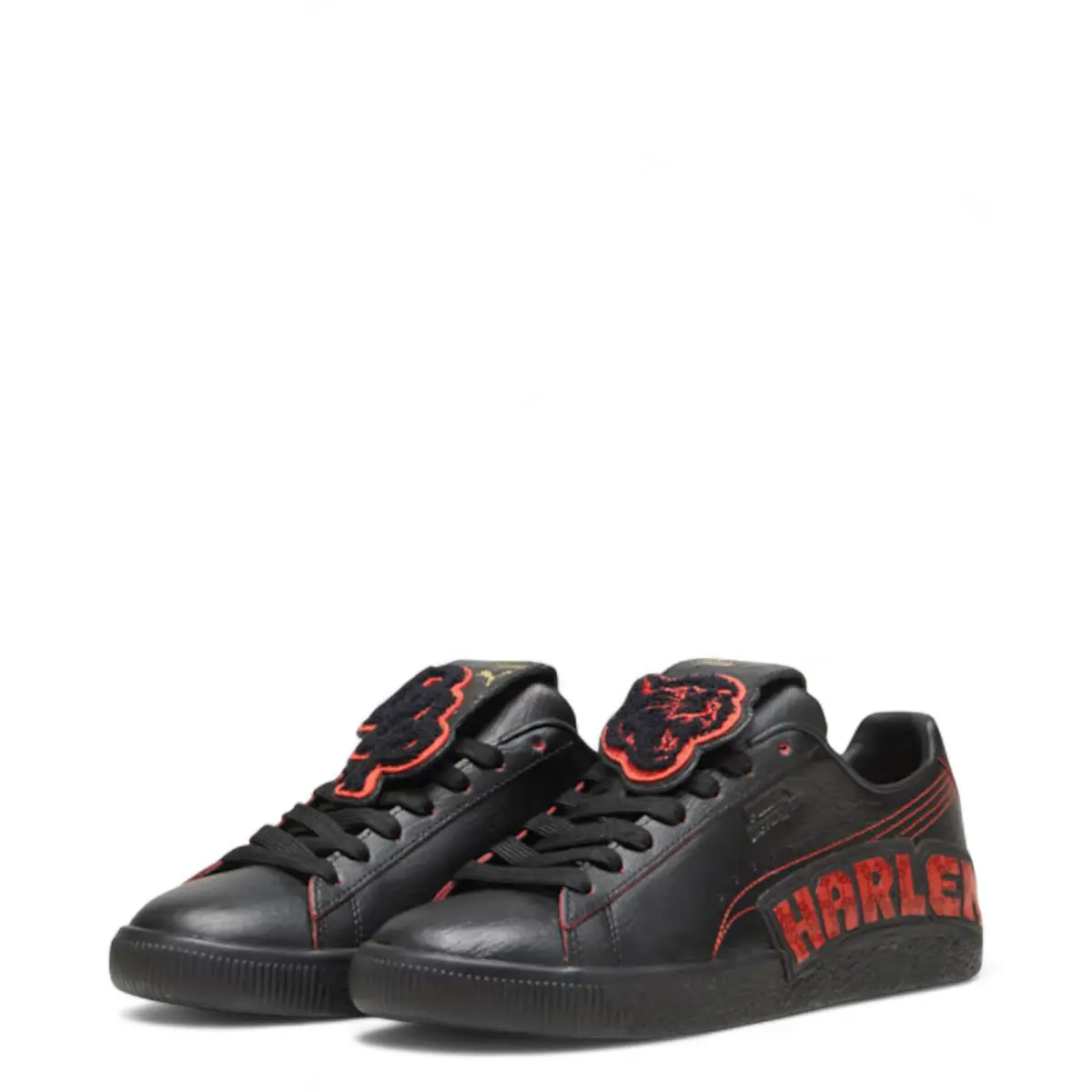 Puma shoes - Puma Clyde Dapper Dan - Clyde Dapper Dan - 394491 01 - Black/Burnt Red 0