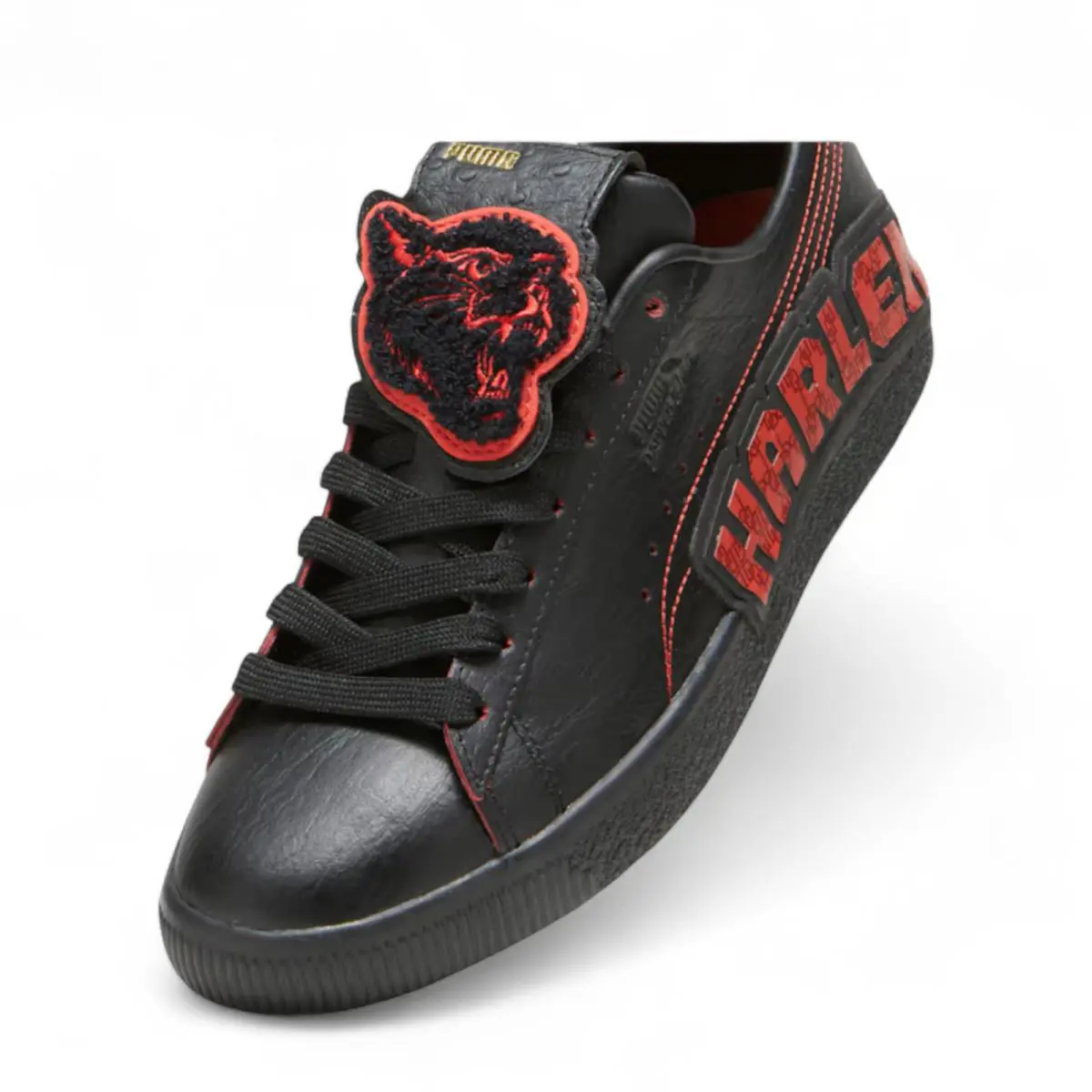 Puma shoes - Puma Clyde Dapper Dan - Clyde Dapper Dan - 394491 01 - Black/Burnt Red 2
