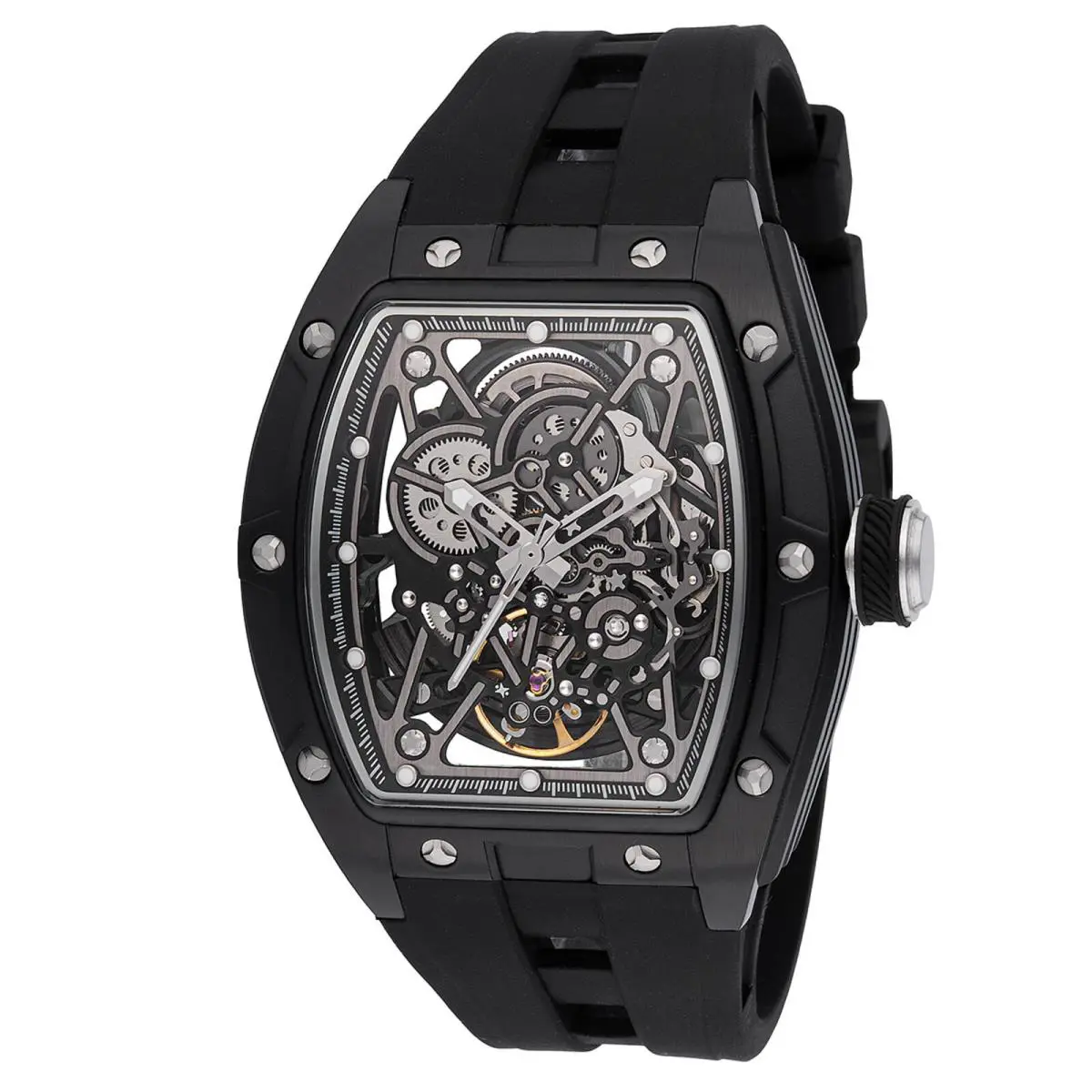 Invicta S1 Rally Automatic Men`s Watch w/ Skeleton Dial - 44mm Black 49018