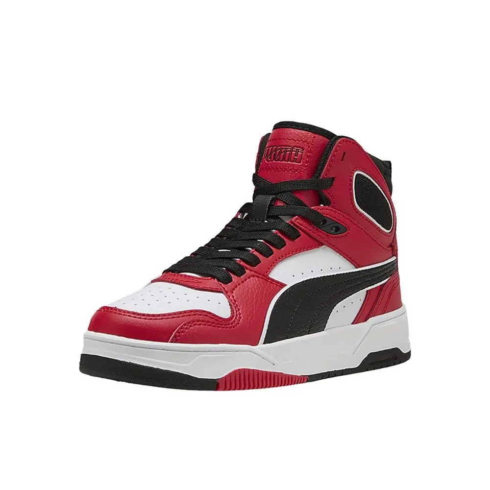 Puma shoes - PUMA Rebound Break Mid Lace Up  Youth - 40410503 - Red 8