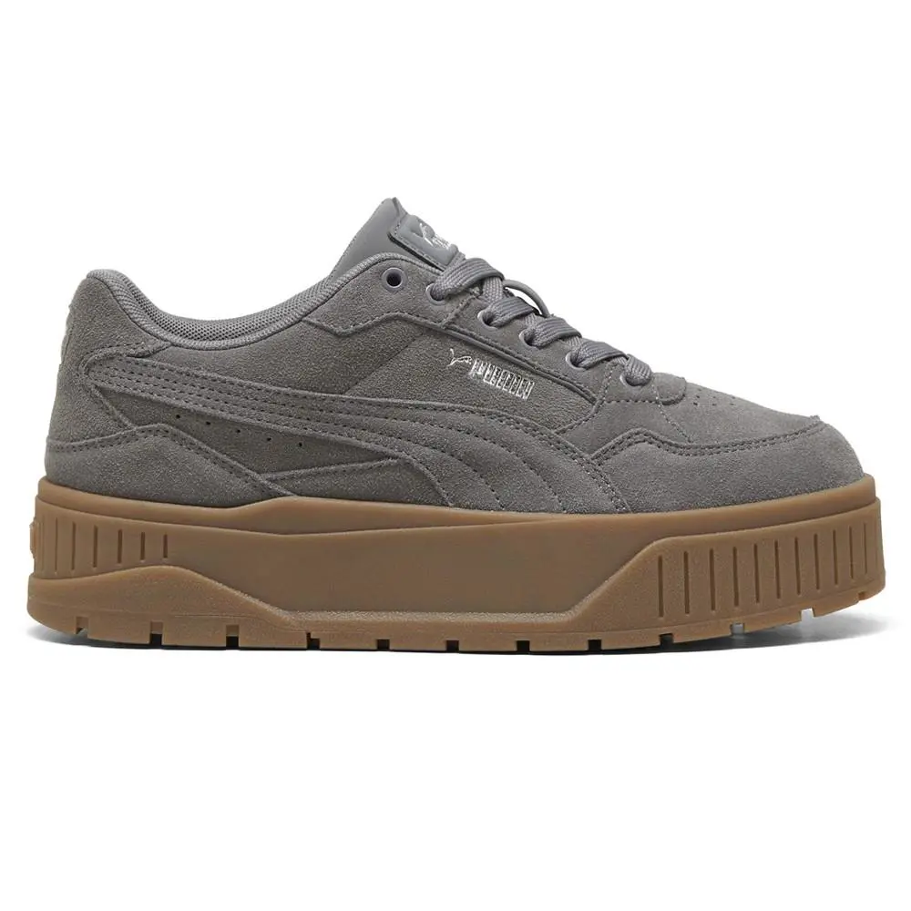 Puma Karmen Ii Idol Sd Lace Up Womens Grey Sneakers Casual Shoes 39746203