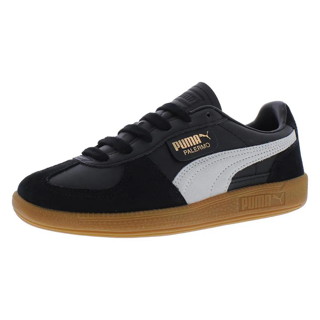 Puma Palermo Womens Shoes - Black/Feather Gray Gum, Full: Black/Feather Gray Gum