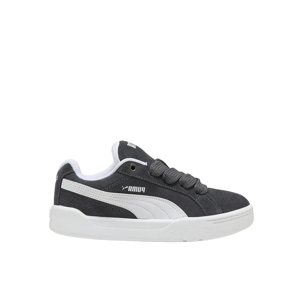 Puma Park Lifestyle Easy Suede Lace Up Youth Boys Grey Sneakers Casual Shoes 40