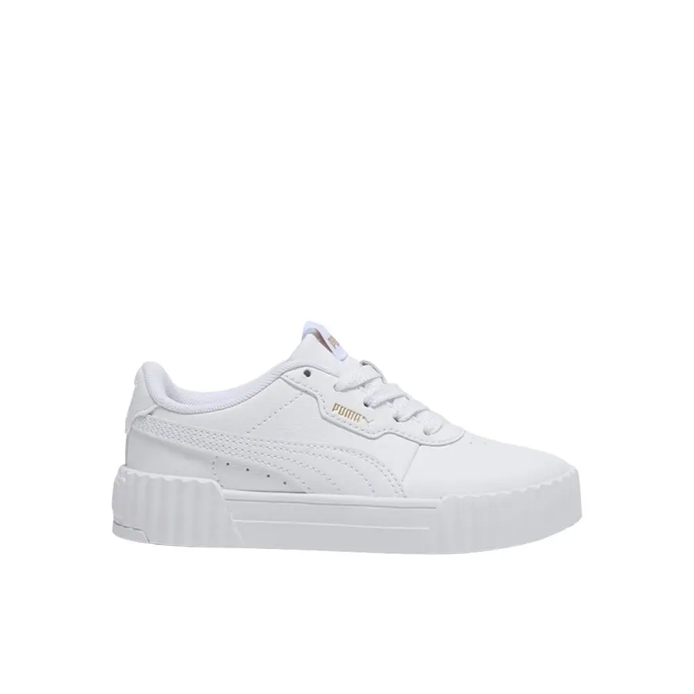 Puma shoes - PUMA Carina 3.0 Lace Up  Toddler - 40147701 - White 5