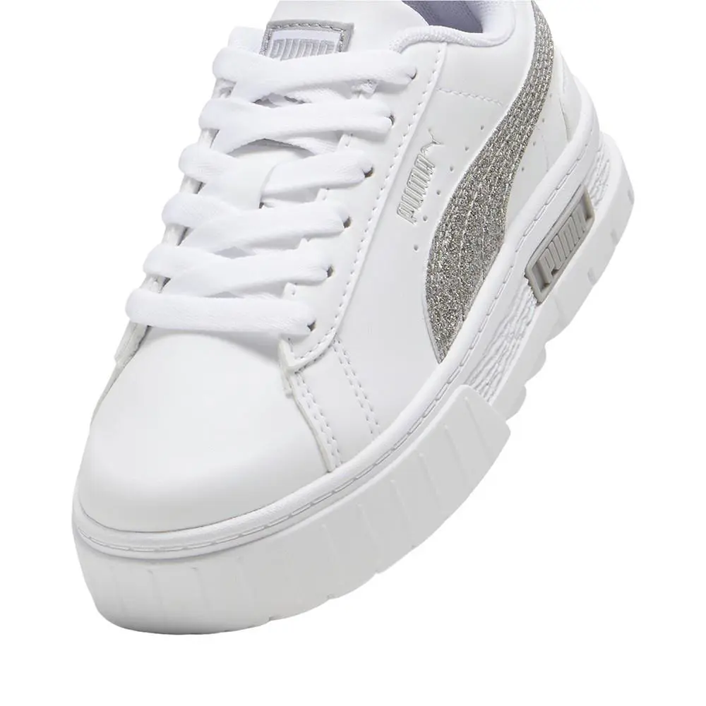 Puma shoes - PUMA Mayze Glitter Lace Up  Toddler - 39970101 - White 4