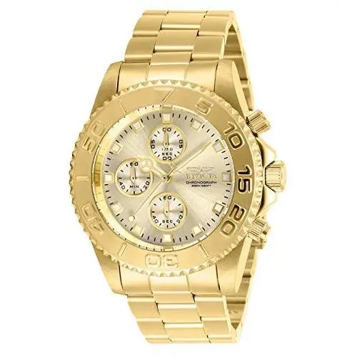 Invicta Men`s 28683 Pro Diver Quartz Champagne Dial Stainless Steel Watch