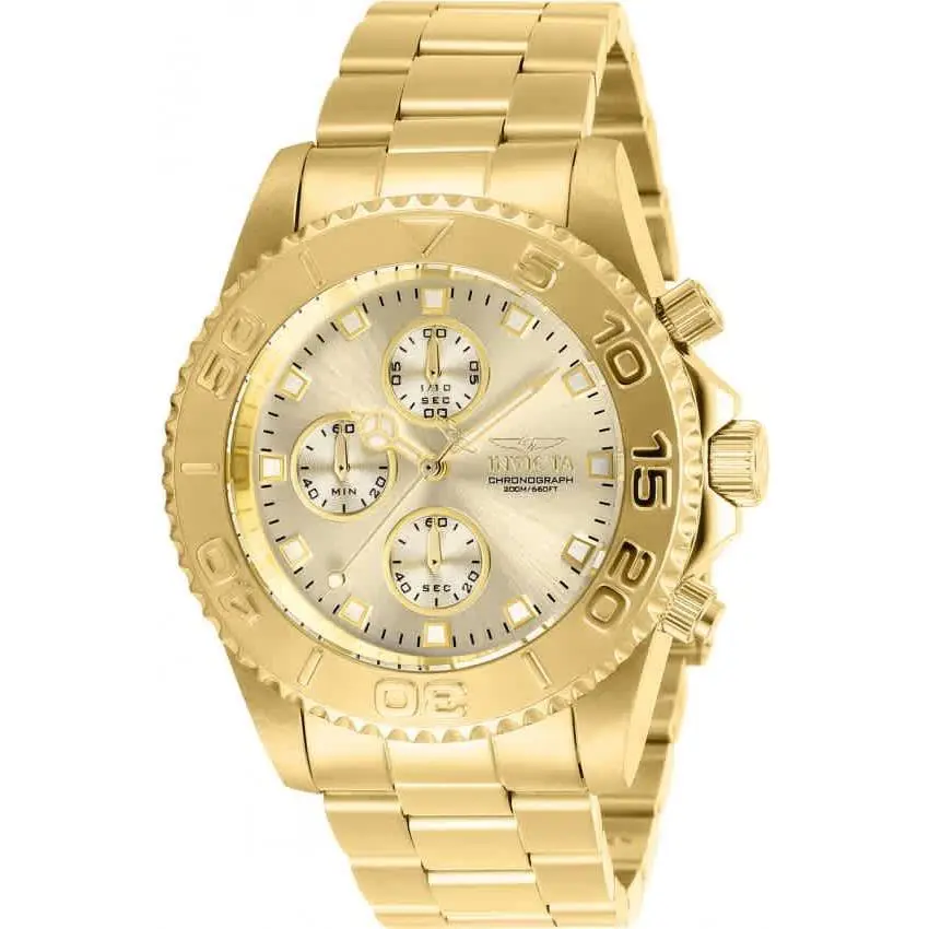 Invicta Pro Diver Chronograph Quartz Champagne Dial Men`s Watch 28683