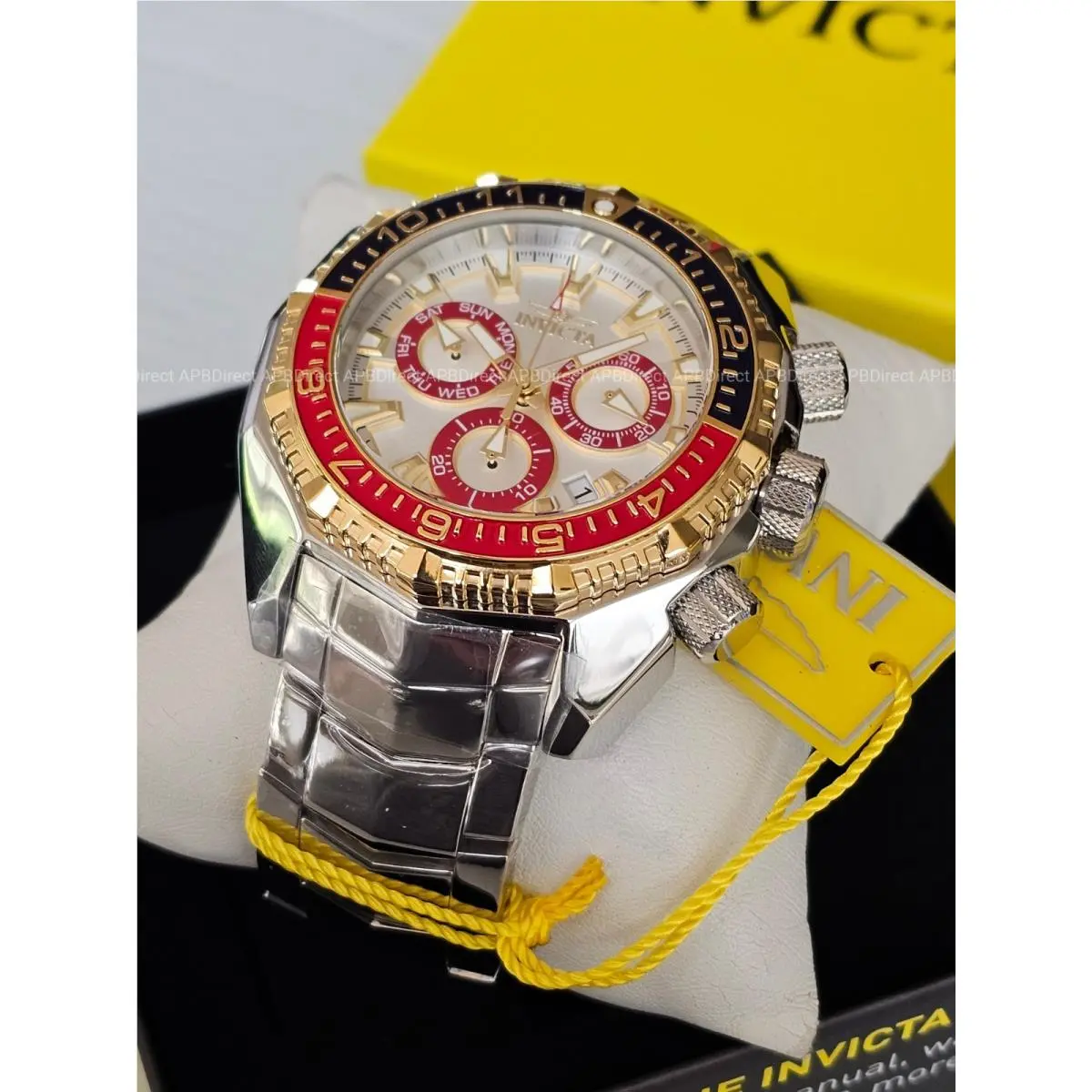 Invicta - Akula - Swiss Z60 Chronograph 55mm High Polished SS Case - Mens Watch