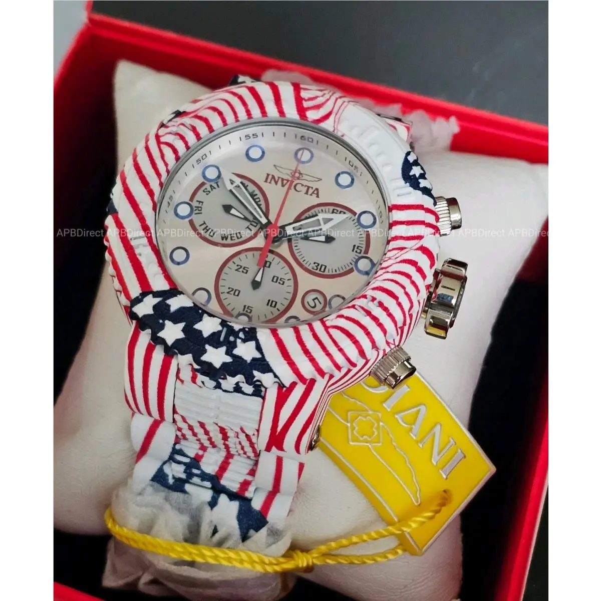 Invicta - Swiss Z60 Hydroplated Pro Diver Aqua Plated Usa Stars Stripes Watch