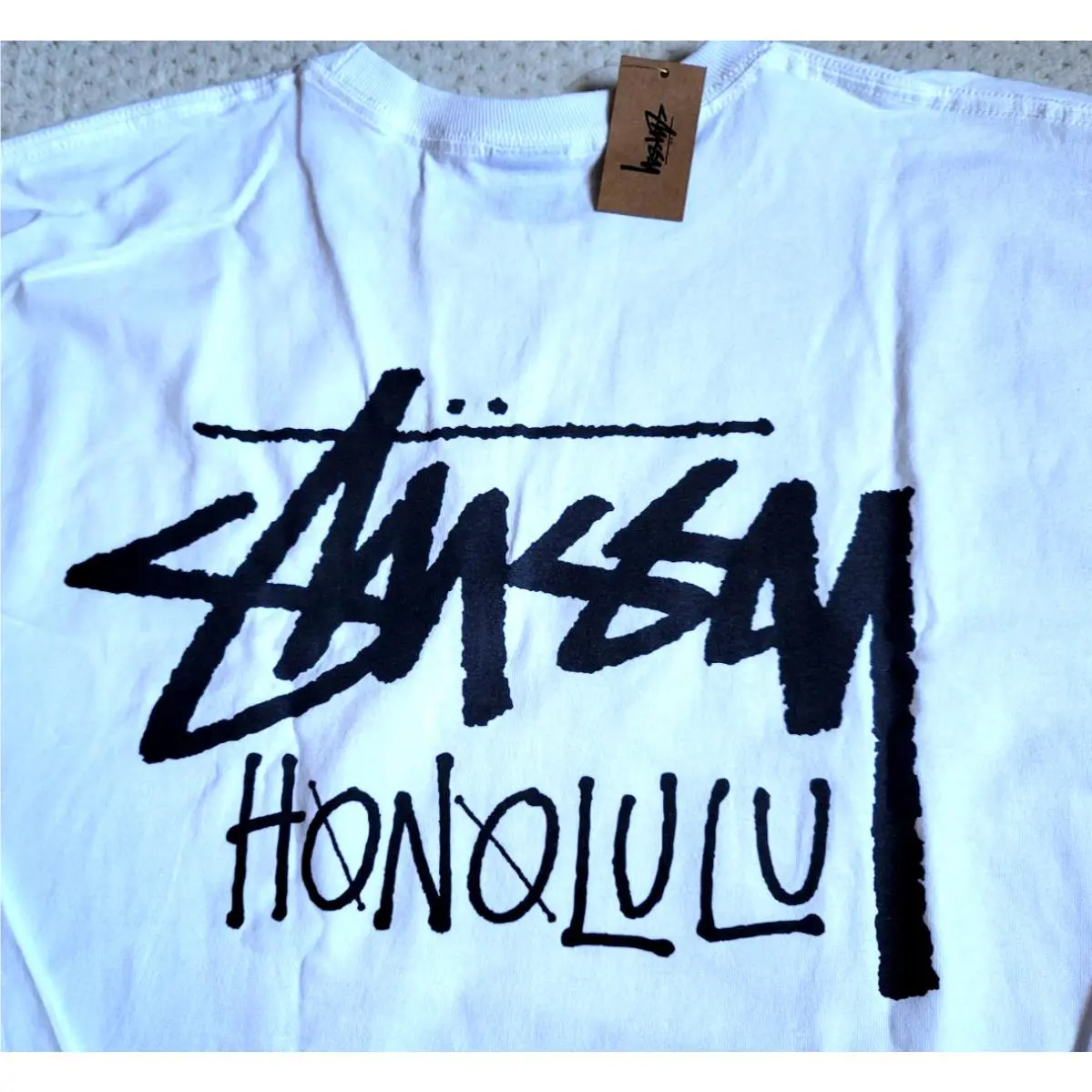 Stussy Honolulu Hawaii Chapter Tee Limited White Long Sleeve T-shirt XL