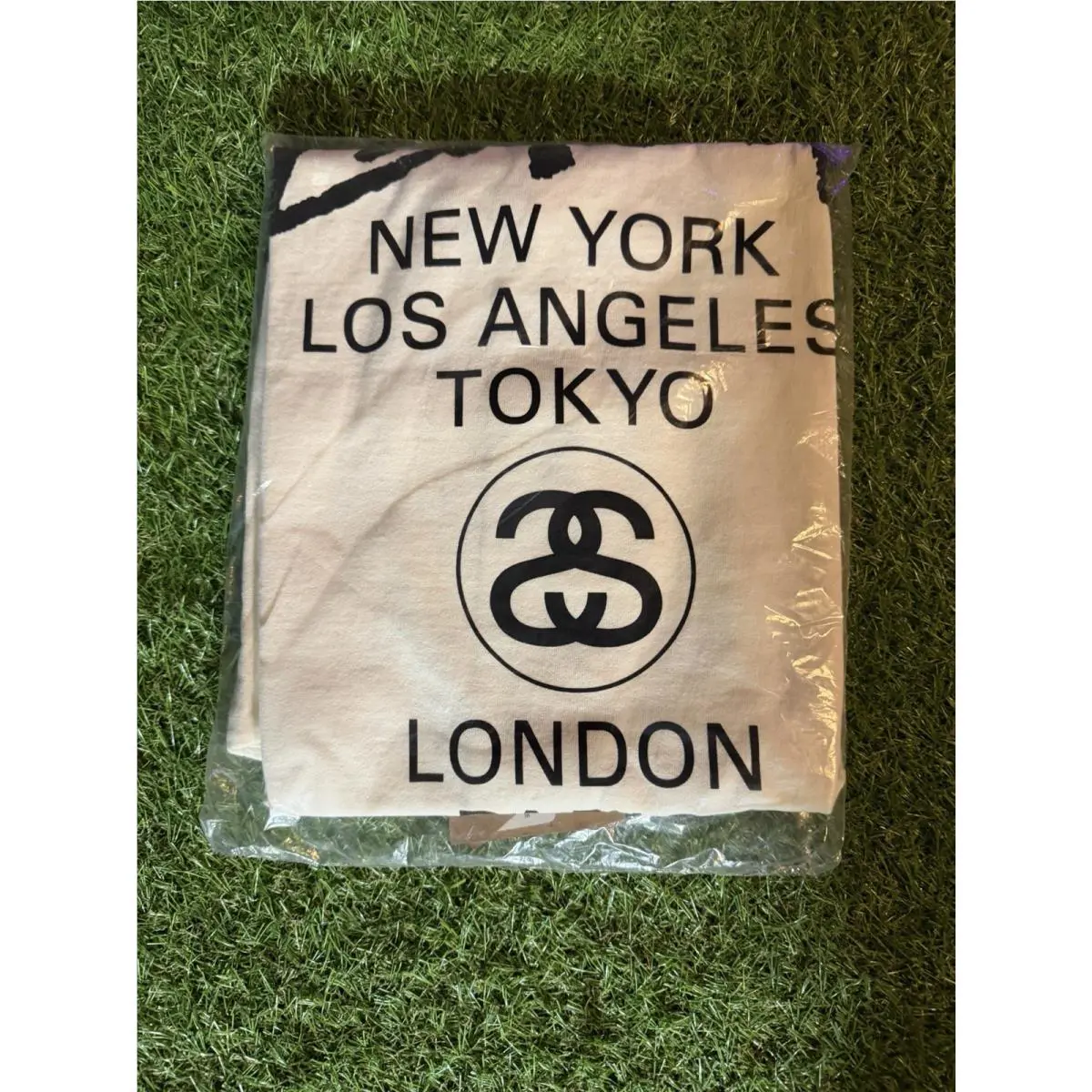 Stussy Shirt World Tour Tee T Shirt Small White Double Sided Streetwear