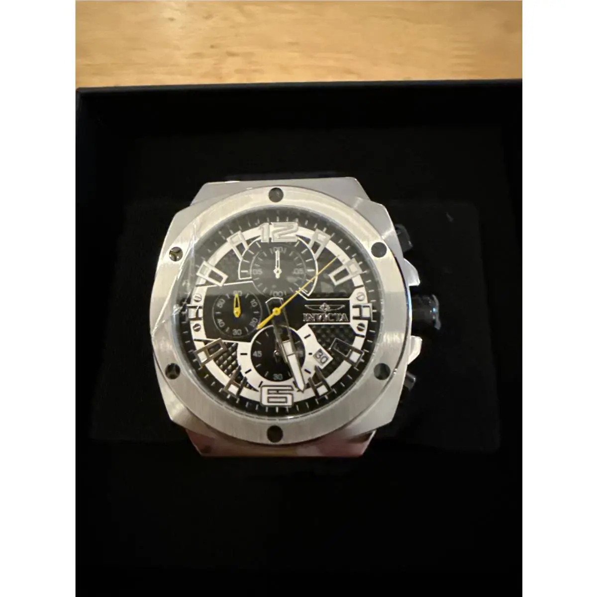 Invicta Racing Turbo Men`s Watch - 47mm. Black-professional Chronograph