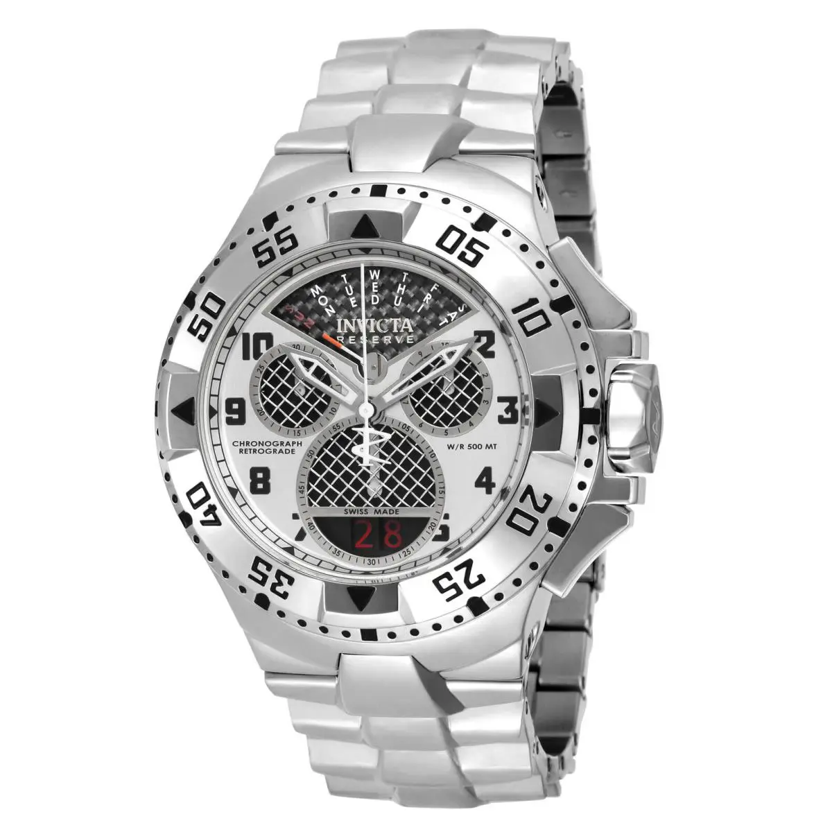 Invicta Excursion Swiss Ronda 8040.N Caliber Men`s Watch - 50mm Steel 17468