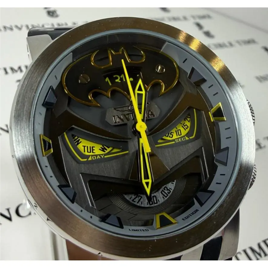 Invicta DC Comics Batman Swiss Limited to 4 000 Men`s Watch 46mm Black 34611
