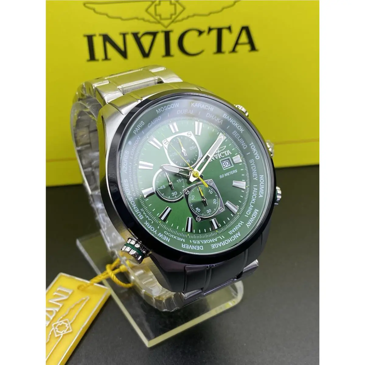 Invicta Aviator Interceptor Men`s Watch - 50mm Steel 49078
