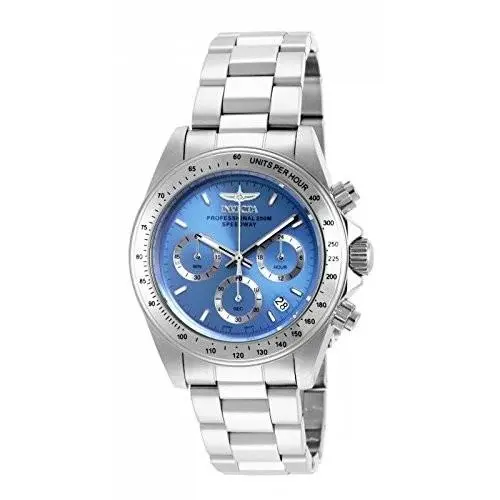 Speedway Chronograph Light Blue Dial Stainless Steel Ladies Watch 16655 by Invicta