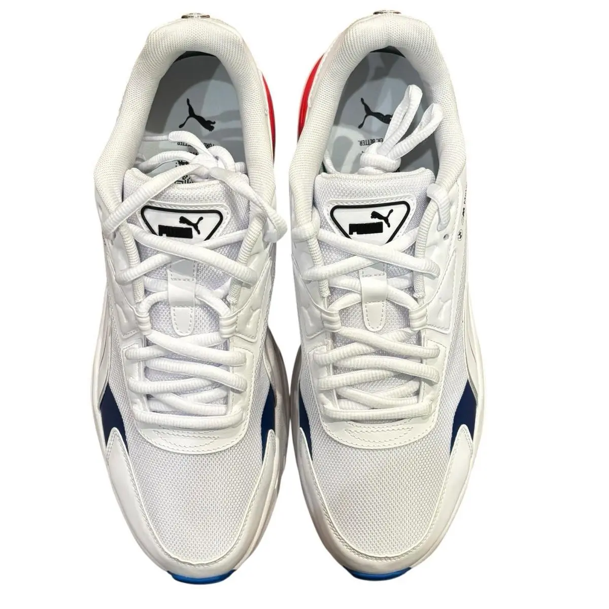 Puma x Bmw White Blue Red Mms VIS2K Sneakers Men`s Size 12