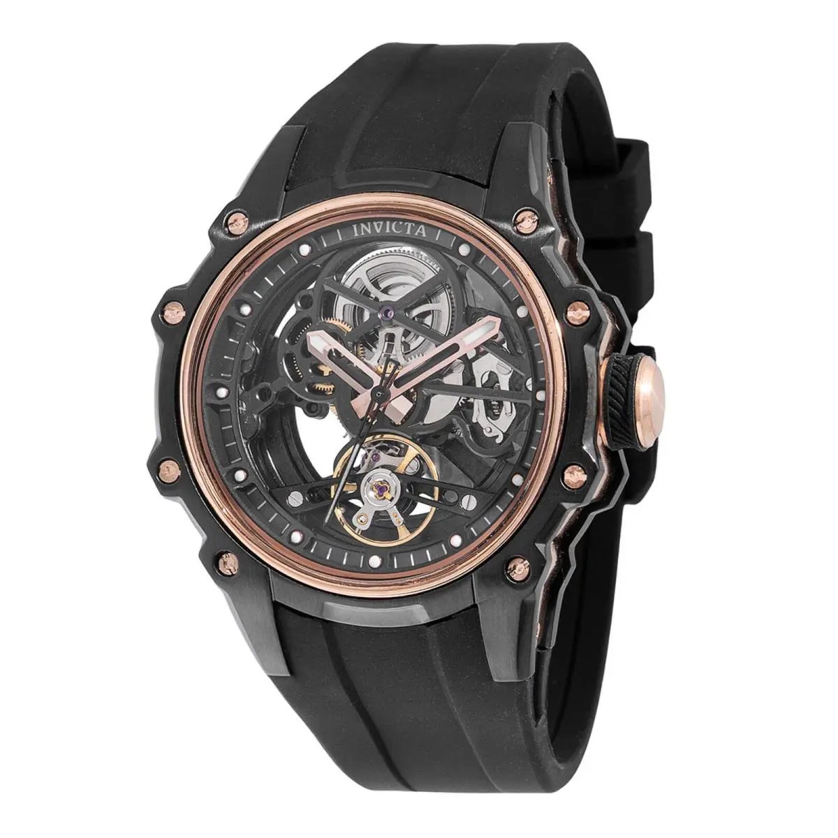 Invicta S1 Rally Automatic Men`s Watch w/ Skeleton Dial - 43mm Black 69002