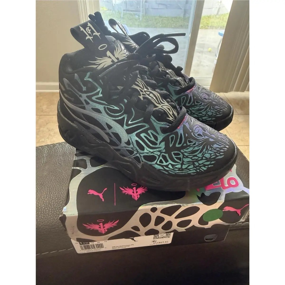 Puma x Lamelo Ball MB.04 Reflections Basketball Shoe Size 11c Rare