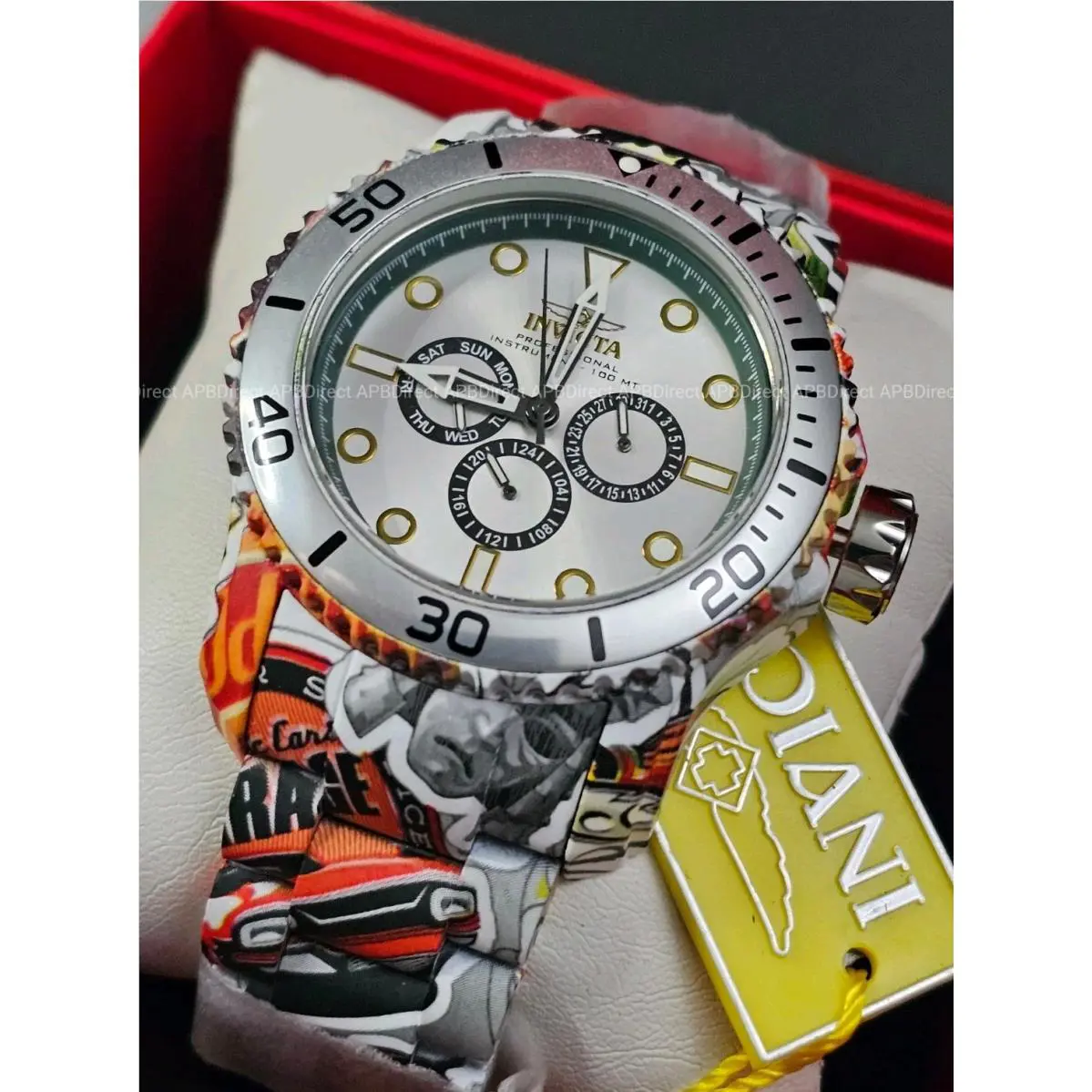 Invicta - Graffiti Hydroplated - Pro Diver Multifunction Aqua Plated Mens Watch