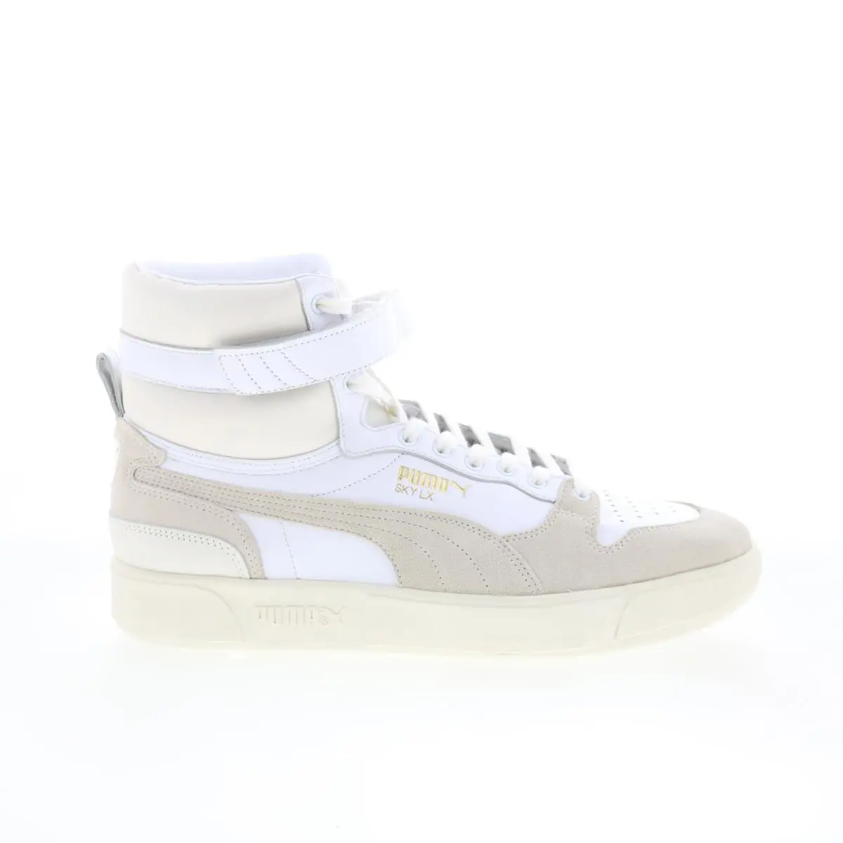 Puma Sky LX Mid Lux 37287001 Mens White Suede Lifestyle Sneakers Shoes 12