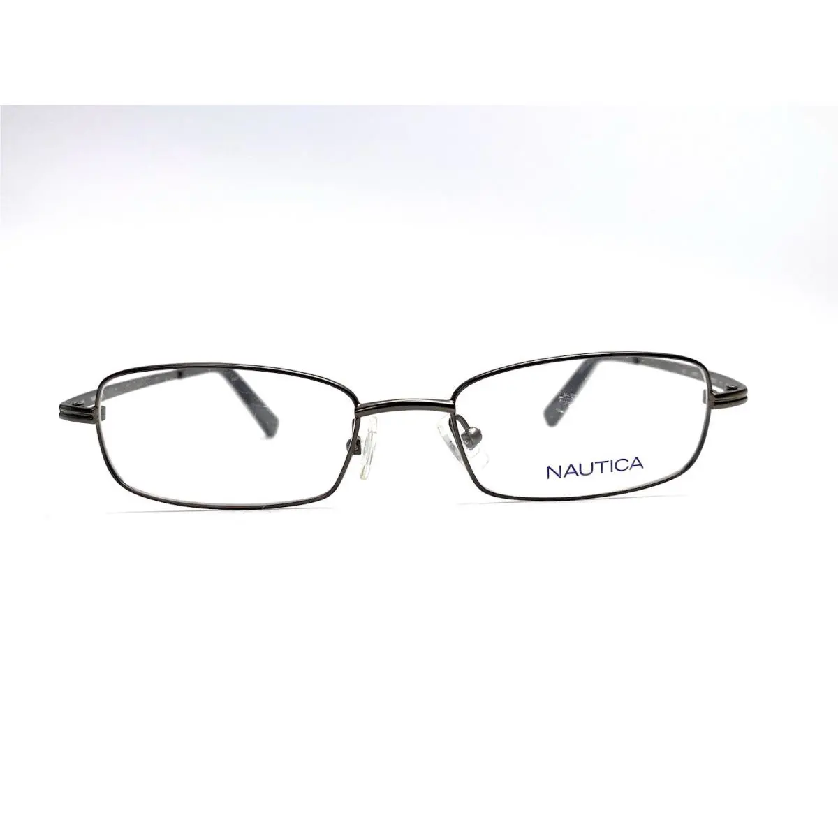 Nautica Grey Gun Metal Rectangular Glasses N7211 030 49 17 145