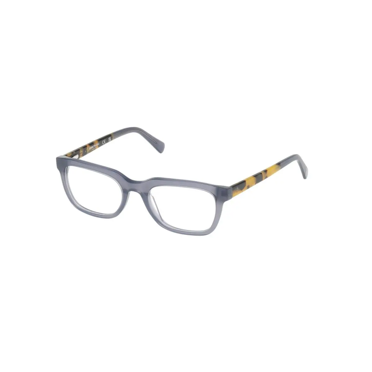Kenneth Cole New York KC 50007 Shiny Blue / Blonde Havana 091 Size 50 Eyeglasses