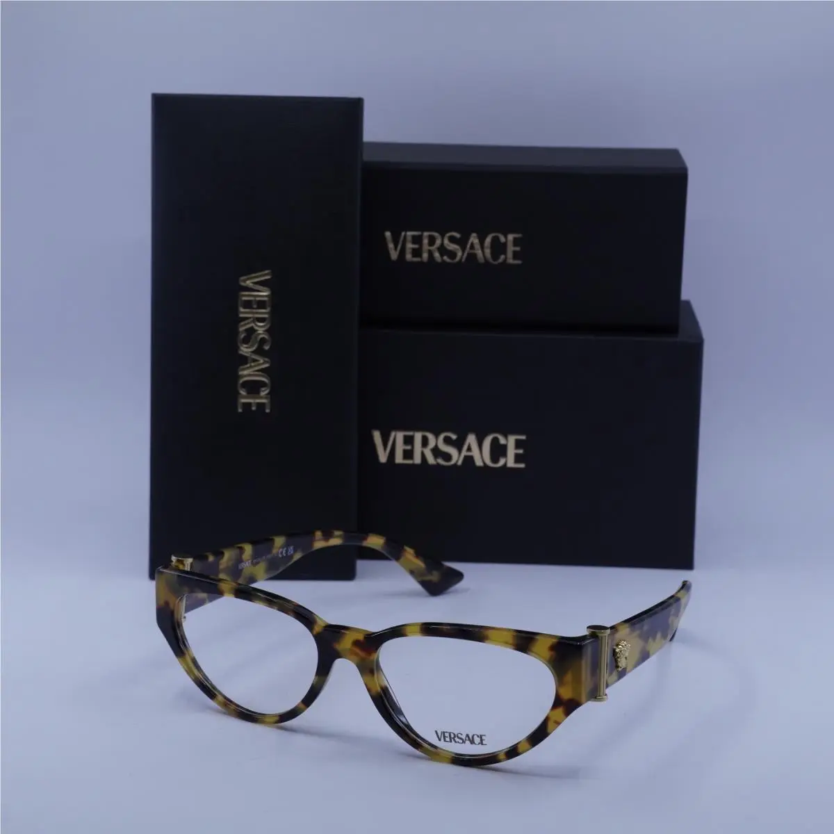 Versace VE3366 777 Yellow Havana 55mm Eyeglasses