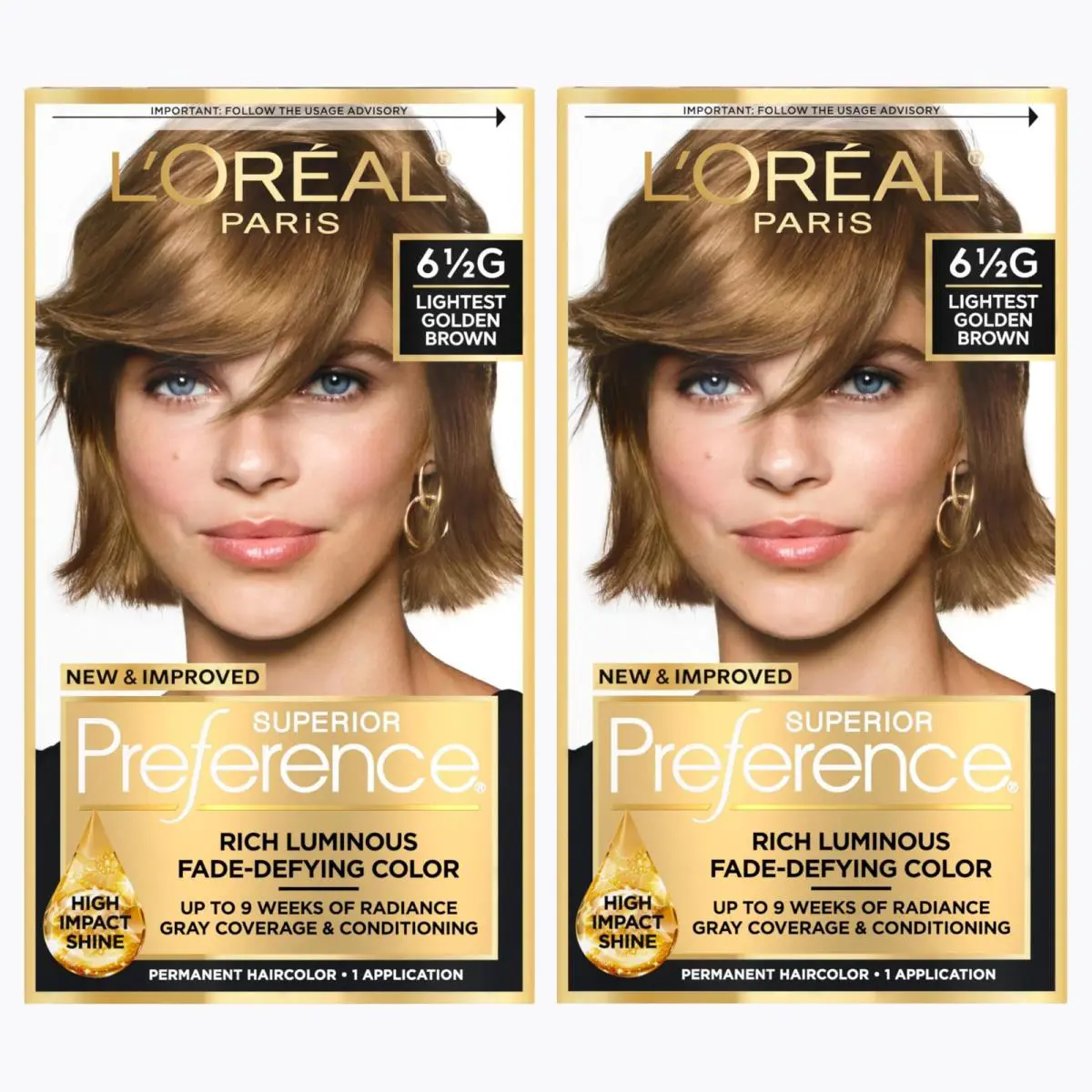 L`oréal Hair Dye Color Kit - L Oreal Superior Preference Lightest Golden Brown 6.5G Pack