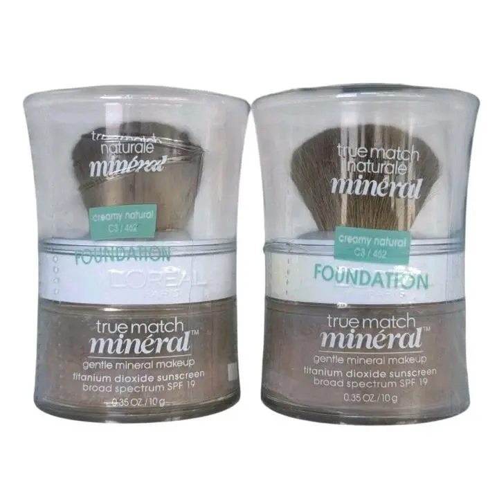 2X L`oreal Creamy Natural 462/C3 True Match Gentle Mineral Powder Foundation