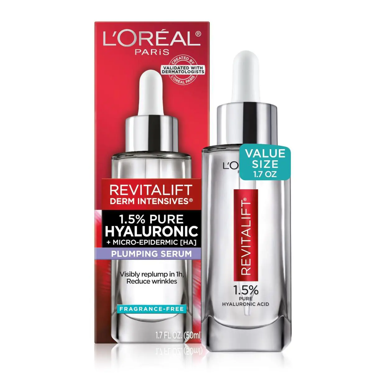 L`oréal Anti Wrinkle Skincare - L Oreal Revitalift Hyaluronic Acid Serum 1.7oz
