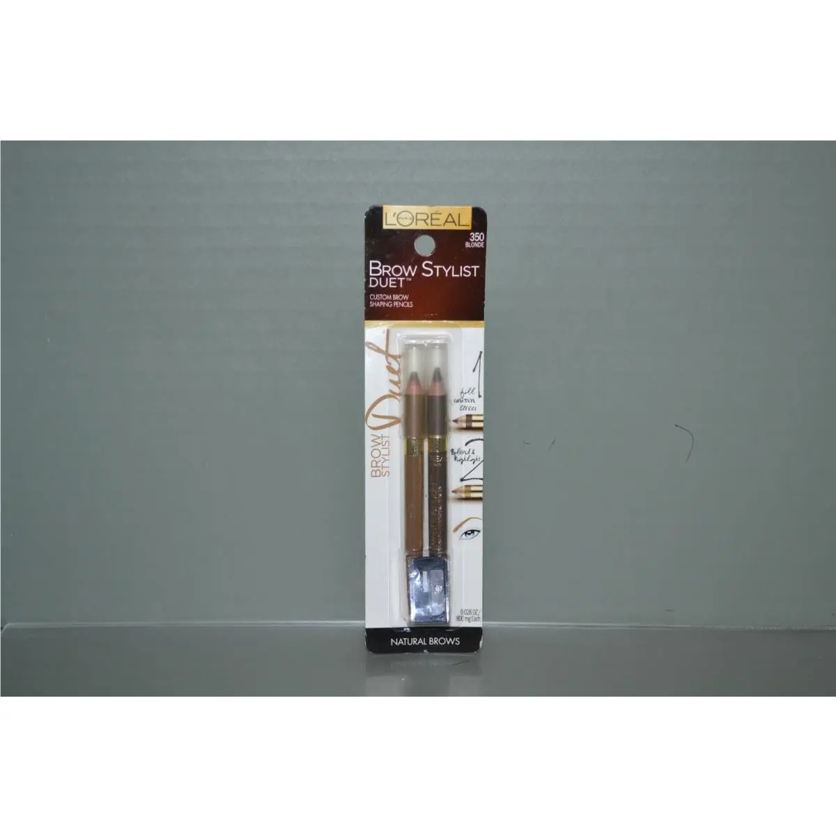 L`oreal Brow Stylist Shaping Duet 350 Blonde W/sharpener