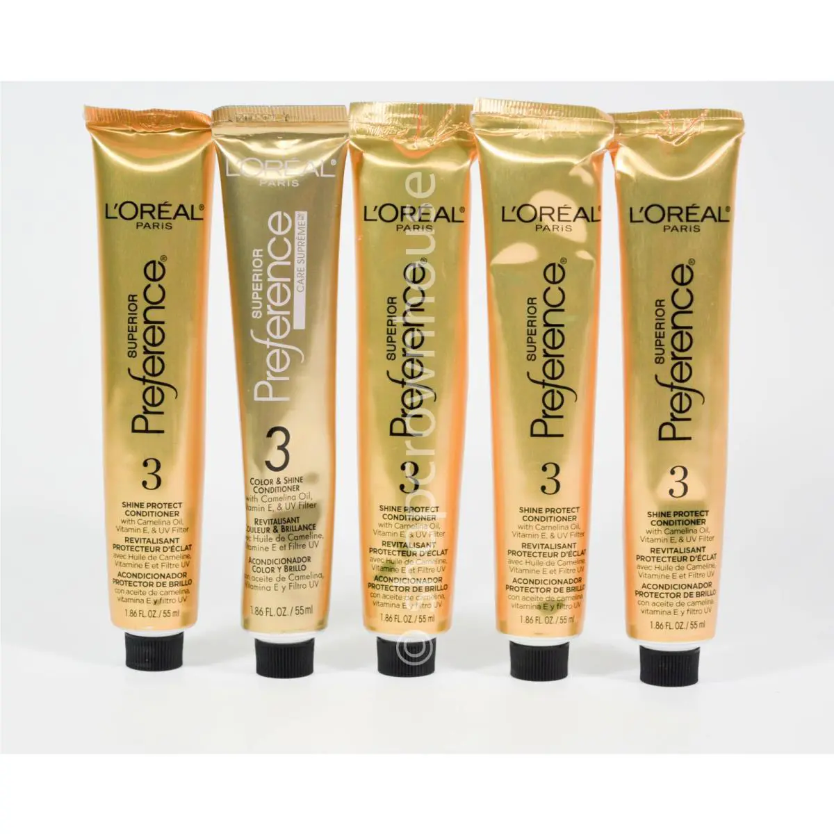 L`oreal Superior Preference Shine Protect Conditioner 1.86 fl oz - Lot of 5
