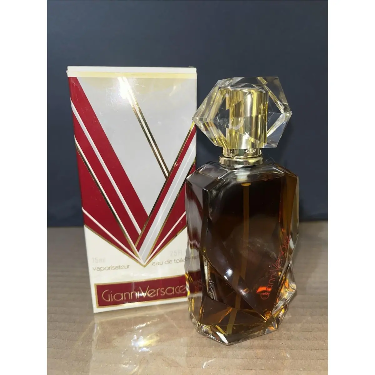 Vintage 80s Gianni Versace Edt Perfume France 2.5 Fl oz